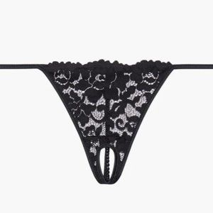 Crotchless String of Pearls Thong